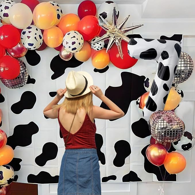 Cow Print Number Balloons, Large Foil Number 2 Balloon 40 Inch Cow Balloon - Image 7