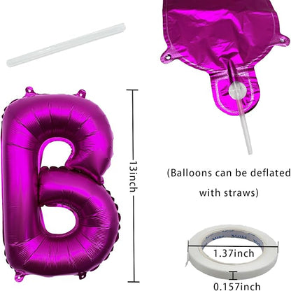 Rainbow Happy Birthday Letters Balloon Banner Kit, Usable Mylar Decorations - Image 2