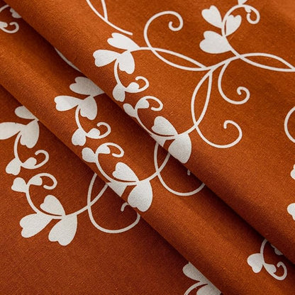 Burnt Orange Curtains Bohemian Farmhouse Curtains - Image 7
