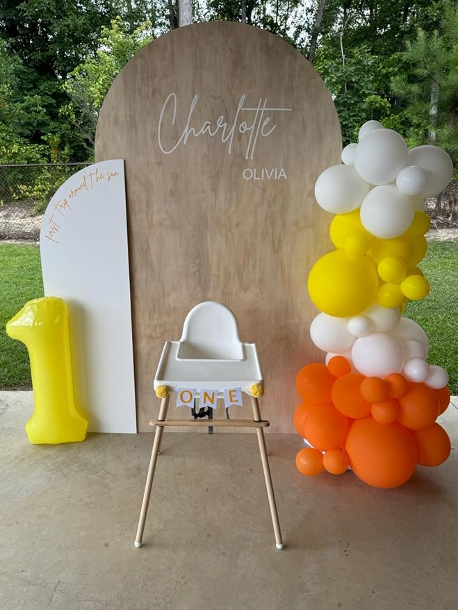 2 Balloon Number 40 Inch Yellow Balloons - Image 2