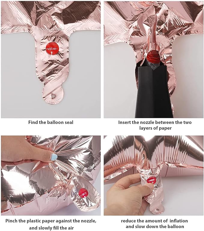COLORFUL ELVE Rose Gold 18 Number Balloons Big Giant Jumbo Large Number 18 Foil - Image 6