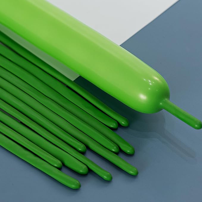 260 Balloons Green, Thickened 100 Pack Long Balloons Twisting Skinny Magic by VHUWE