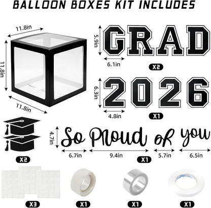 Graduation Decorations 2026 Graduation Party Decorations Set of 4 Boxes - Image 2
