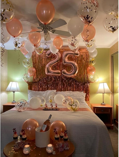 5 Balloon Numbers Party Decorations, 40In Rose Gold Balloons - Image 6
