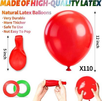 KUULBELA Rainbow Balloons 110 Pack 12 Inch Assorted Color Ballons Helium Latex - Image 3