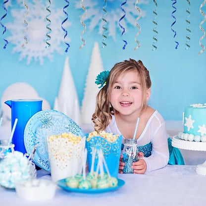BEISHIDA Blue Blue Silver Curling Ribbons Balloon String Ribbons - Image 6