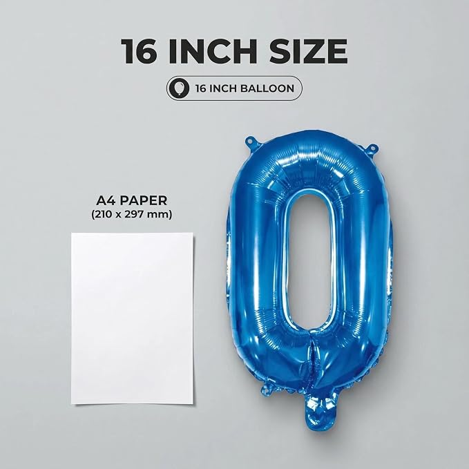20 Pieces Foil Mylar Number Balloons 0 to 9 Set - Image 8