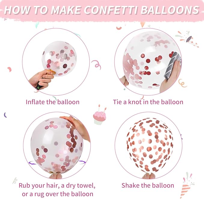 Dusty Pink Balloons, Blush Pink Balloons Cream White Balloon, Pearl Light Rose - Image 8