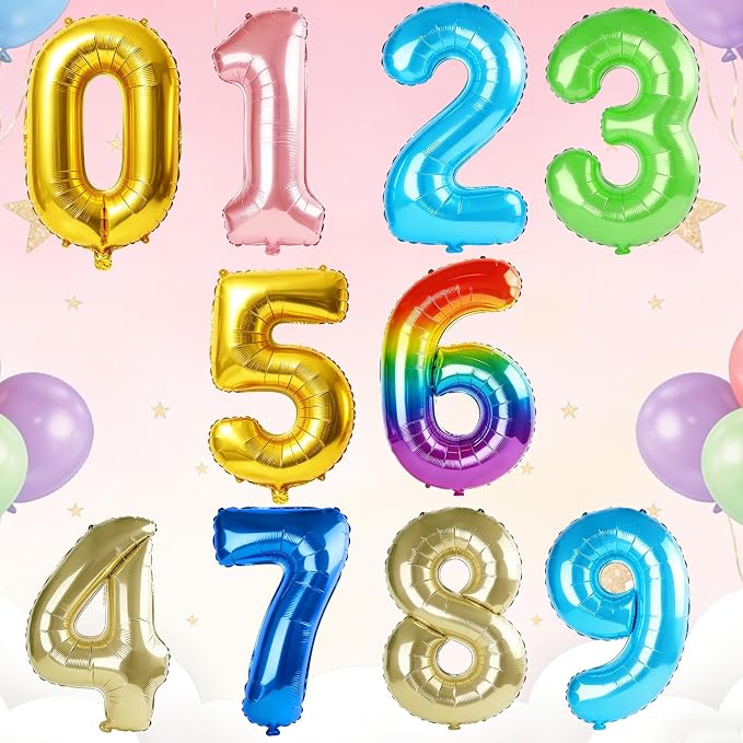 40 Inch Number 92 Balloons for 92nd Birthday Party Decorations, 0-100 Fruit - Image 6