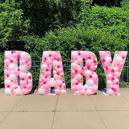 Marquee Letters 3FT Tall Mosaic Balloon Frame Pre-Cut Foam Board Letter O | - Image 6