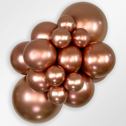Sempertex Reflex Rose Gold Balloons, 11 Inch, vibrant color, - Image 2