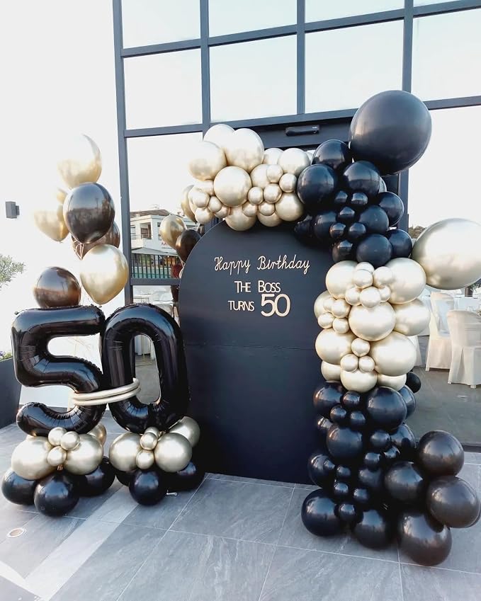 Black 50 Balloon - Image 2
