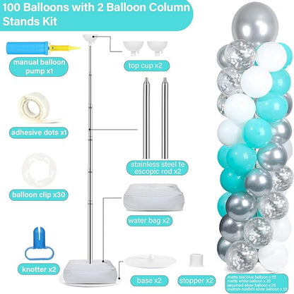2 Sets Adjustable Balloon Column Stand Kit - Image 2