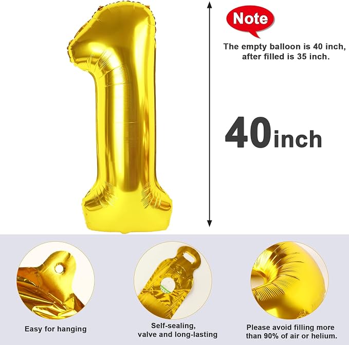 19 Balloon Numbers 40Inch for 19th Year Old Birthday Decorations, Inflation - Image 4