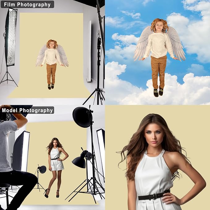 Tan Photography Backdrop for Photoshoot, 7x10 FT | Versatile Studio Photo - Image 3