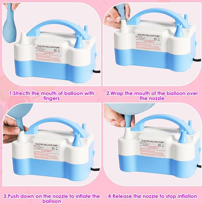 Balloon Pump Electric with Dual Nozzles & Tying Tool - Image 3