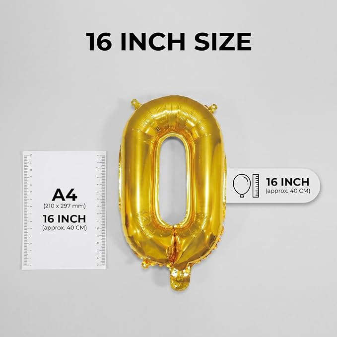 YPSelected 16 Inch Foil Mylar Number Balloons 0-9 - Image 7