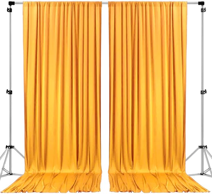 AK TRADING CO. 10 feet x 10 feet Black Polyester Backdrop Drapes Curtains Panels by Fabrics%7CEventDecor%7CCrafts%7CUpholsteryFoam