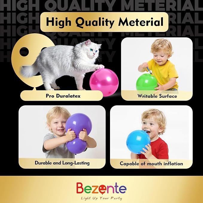 Pro Duralatex Metallic Silver Extra-Thick Balloons 12 Pack 24 inch | Silver - Image 2