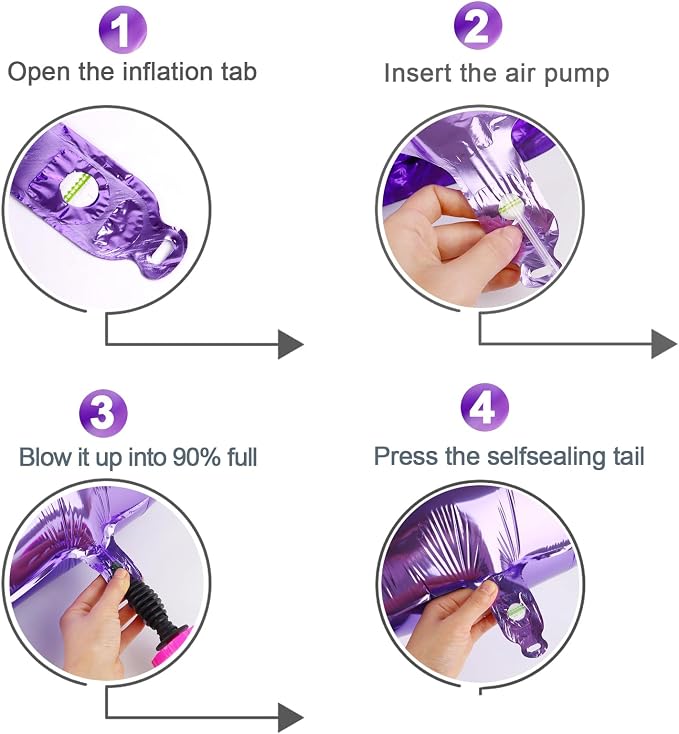 Purple Number 6 Balloon 40 Inch, 6th Birthday Party Decorations Men Women | - Image 6