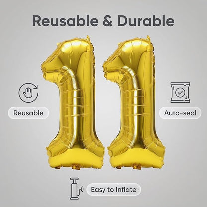 Number 11 Balloon Foil Mylar Balloons - Image 5