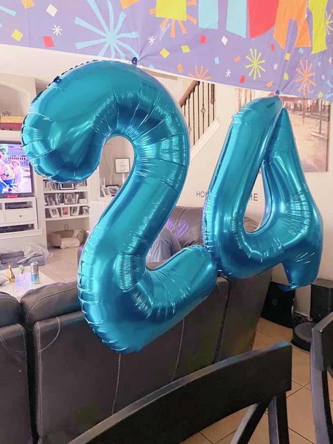 Number Balloons 8 Balloon 40 inch Blue - Image 4