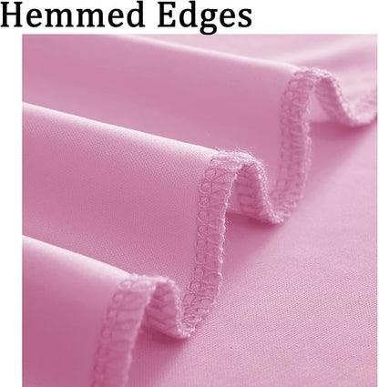 10ft x 8ft Wrinkle Free Pink Backdrop Curtain Drapes, Thick Polyester Baby Pink - Image 4
