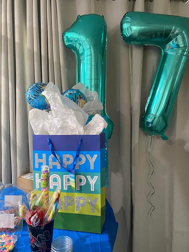 Number 7 Balloons 40 Inch for 7 17 Birthday Party Decorations, - Image 3
