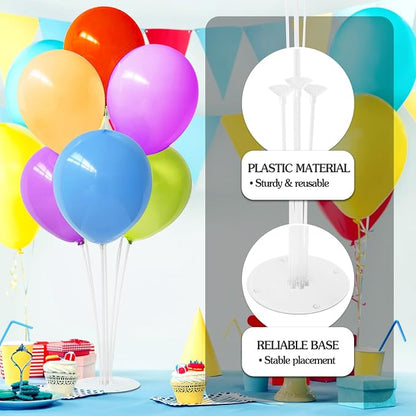 6 Sets Balloon Sticks with Base, Balloon Stand Kits, Balloon Stands with Base - Image 4