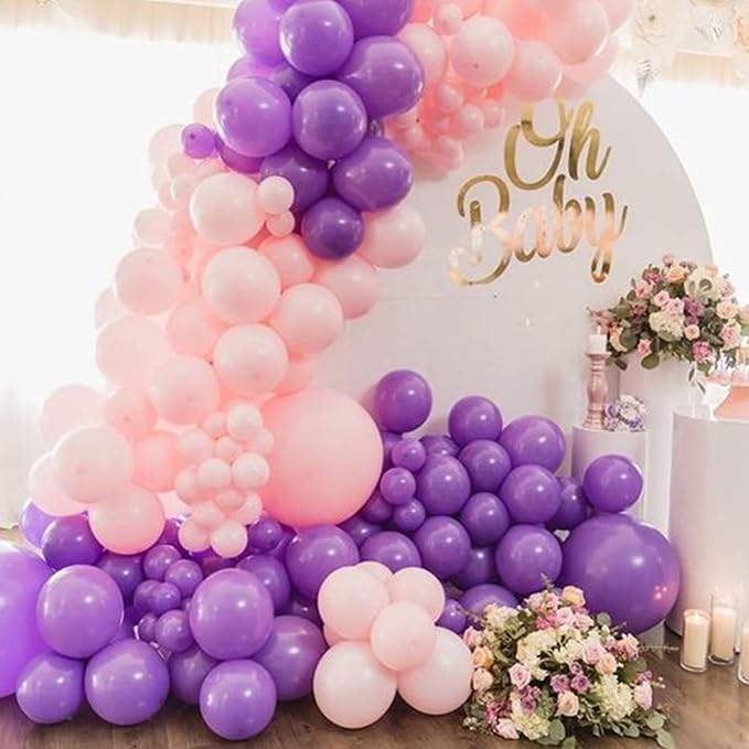 200pcs Purple Balloons 5 Inch, Small Mini Latex Balloons - Image 4