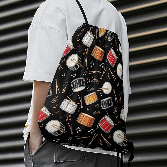 Water Resistant Drawstring Backpack Gym String Bag - Image 5