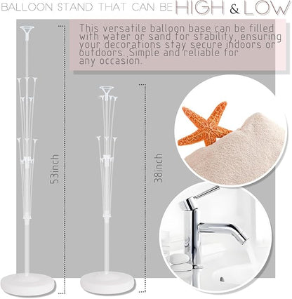 Balloon Column Kit for Floor- Set of 2, Balloon Stand Holder on Floor or Table - Image 3