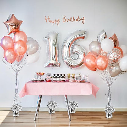 Frcctre 24 Pack Balloon Weights Metallic Silver Anchors Balloon Holder Foil - Image 6