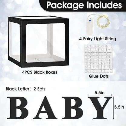 Ledido Baby Boxes with Letters & Fairy Lights - Image 3