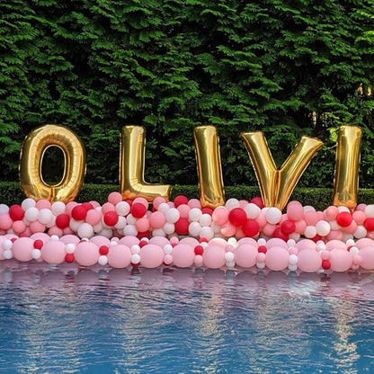 Gold Letter Balloons 40 Inch Large Letter K Balloon Aluminum | Foil Mylar Big - Image 6
