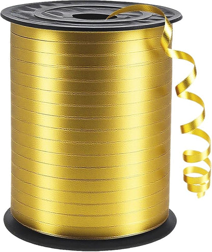 Golden Curling Ribbon, 500 Yard Golden Ribbon, 1/5" Curly Ribbons, Balloon by Unknown