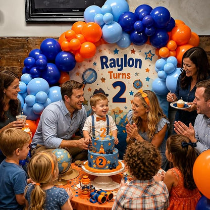 HILAVO Blue and Orange Balloons - Image 4