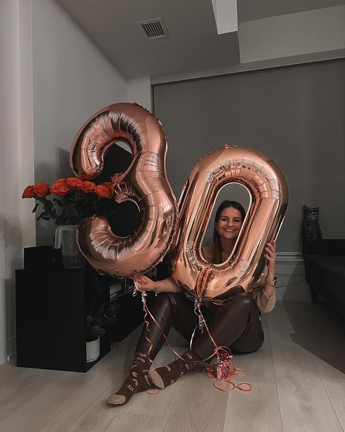 Rose Gold 20 Balloon - Image 7