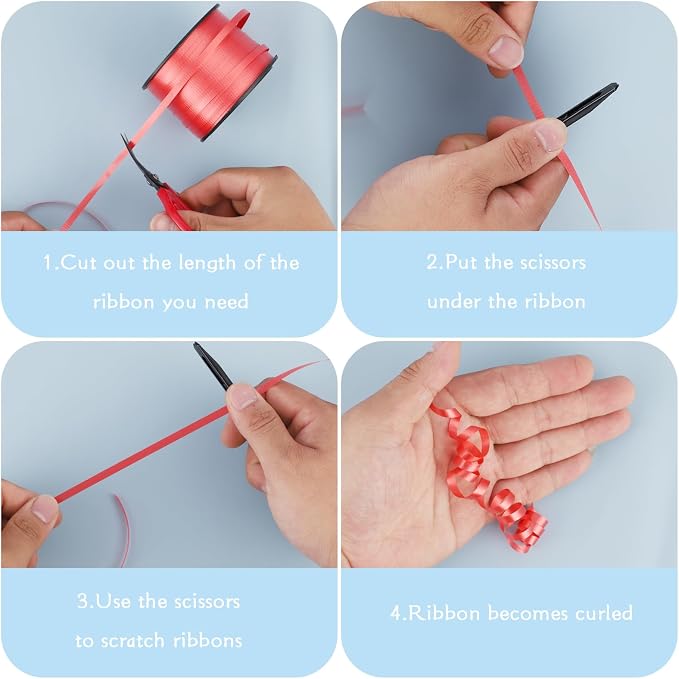 100 Yards Curling Ribbon-Balloon 6PCS Ribbon-Balloon String - Image 5