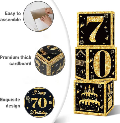 DataMoon 70th Birthday Decorations Boxes - Image 6