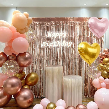 157PCS Rose Gold Balloon Garland Arch Kit - Image 5