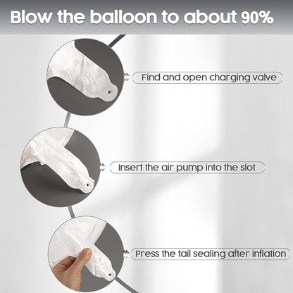 3 Balloon - White Birthday Number Balloons, 40 Inch Decorations Men Women | - Image 6