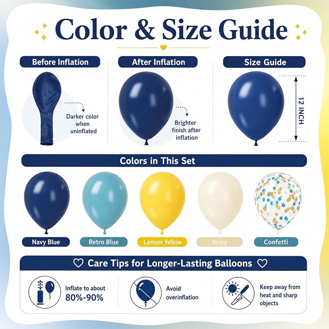 Blue and Yellow Balloons - Image 5