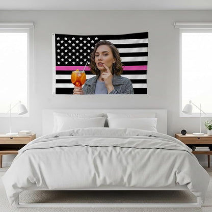 Nxwdwqa Custom Black and White America Flag 3X5 Ft Personalized Flags Design - Image 7