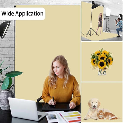 Tan Photography Backdrop for Photoshoot, Fabric 10x20ft | Versatile Studio - Image 2