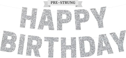 Pre-Strung Happy Birthday Banner by PerfectOccasion