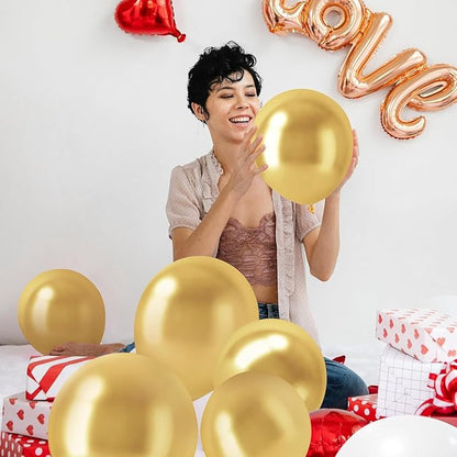 EMART Gold Balloons 12 Inch 60pcs, Latex Balloons - Image 5