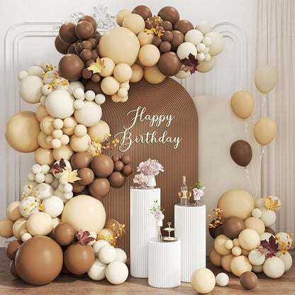 Boho Brown Balloon Garland Arch Kit by Unknown