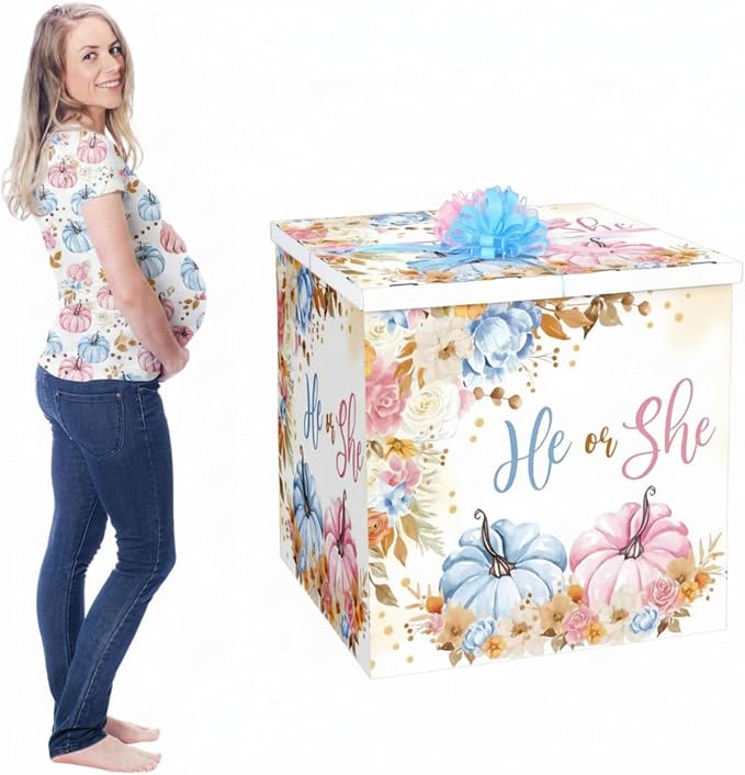 AmazingSpark 28in Giant Gender Reveal Gift Box by Unknown