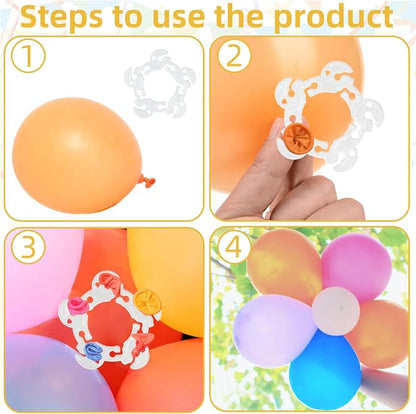 50 PCS Reusable Balloon Clips, Plastic Balloon Arch Connectors Balloon Garland - Image 3